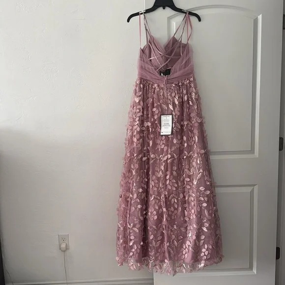 NWT TRIXXI Fit & Flare Floral Tulle Skirt Maxi Prom Dress - Size: 11 - Picture 6 of 12